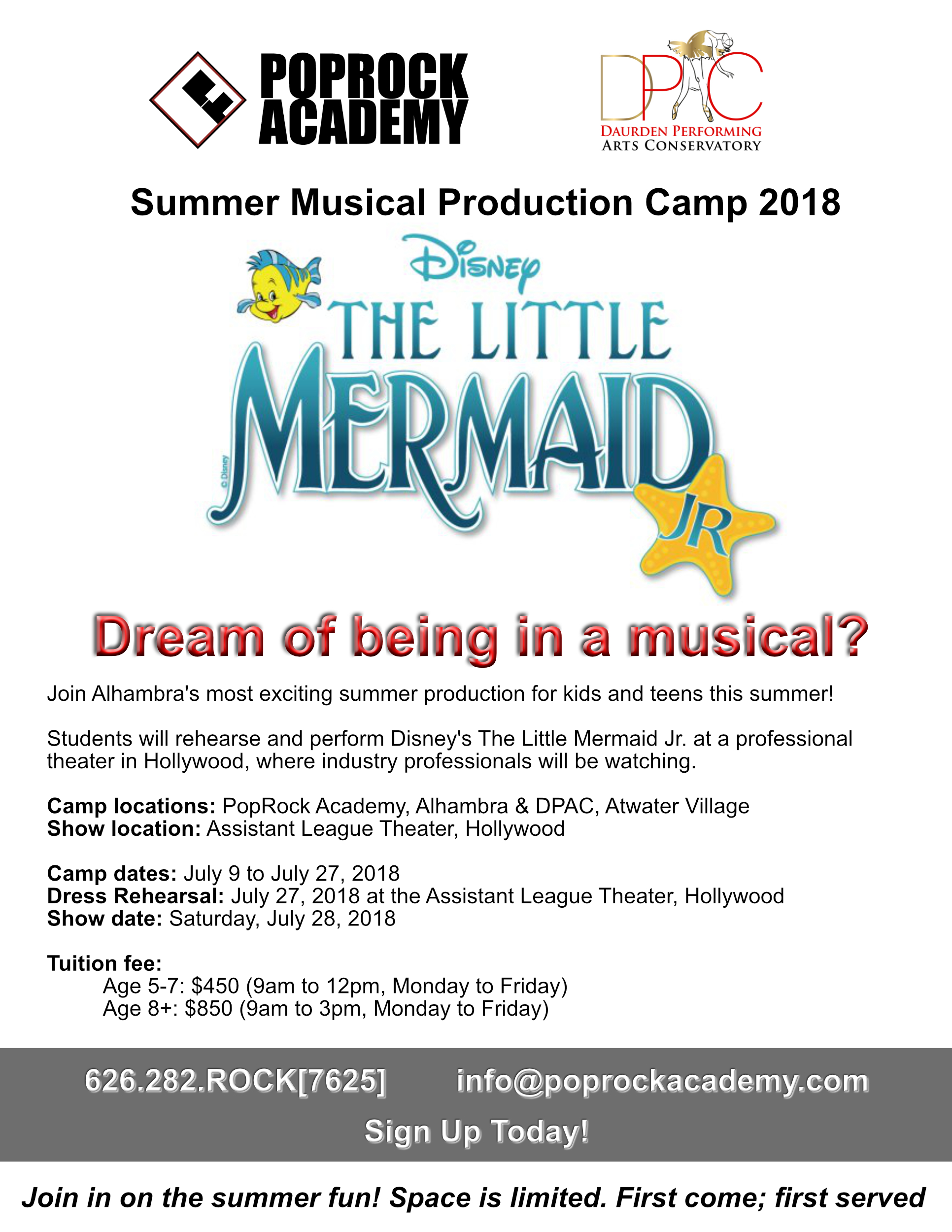 The Little Mermaid Jr. Production in Alhambra