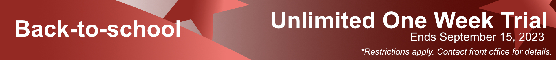 Unlimited One Week Trial Ends September 15, 2023